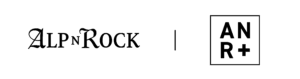 Logo design featuring the words "alprock" in a decorative, cursive font, followed by a vertical line and the acronym "an r+" in a box on a green background.